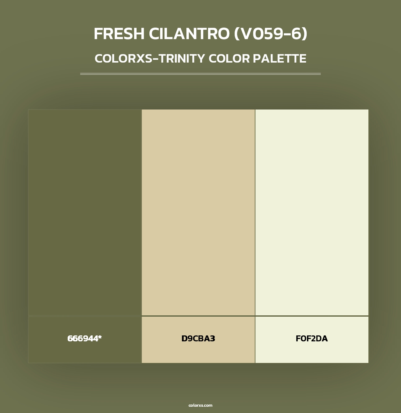Fresh Cilantro (V059-6) - Colorxs Trinity Palette
