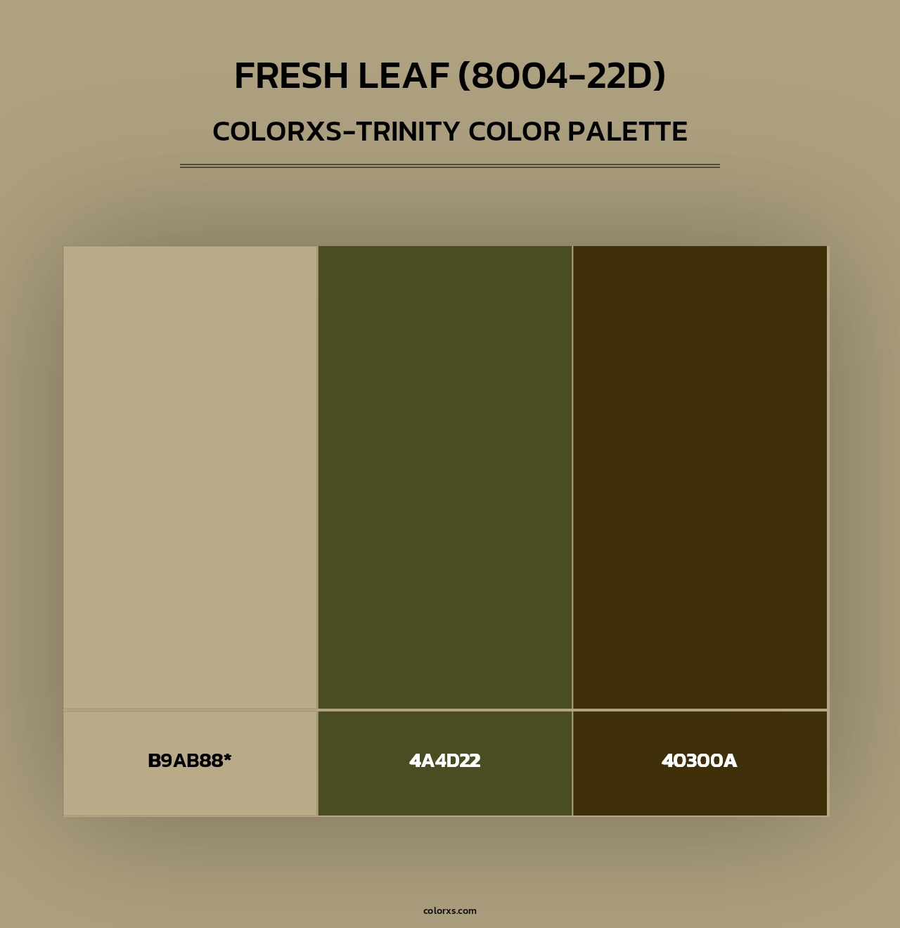 Fresh Leaf (8004-22D) - Colorxs Trinity Palette
