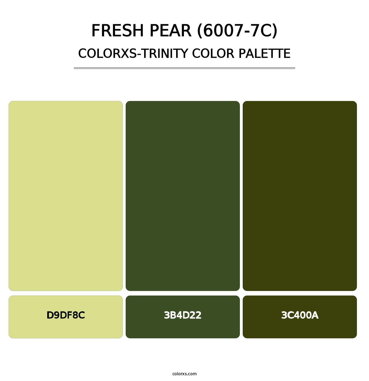 Fresh Pear (6007-7C) - Colorxs Trinity Palette