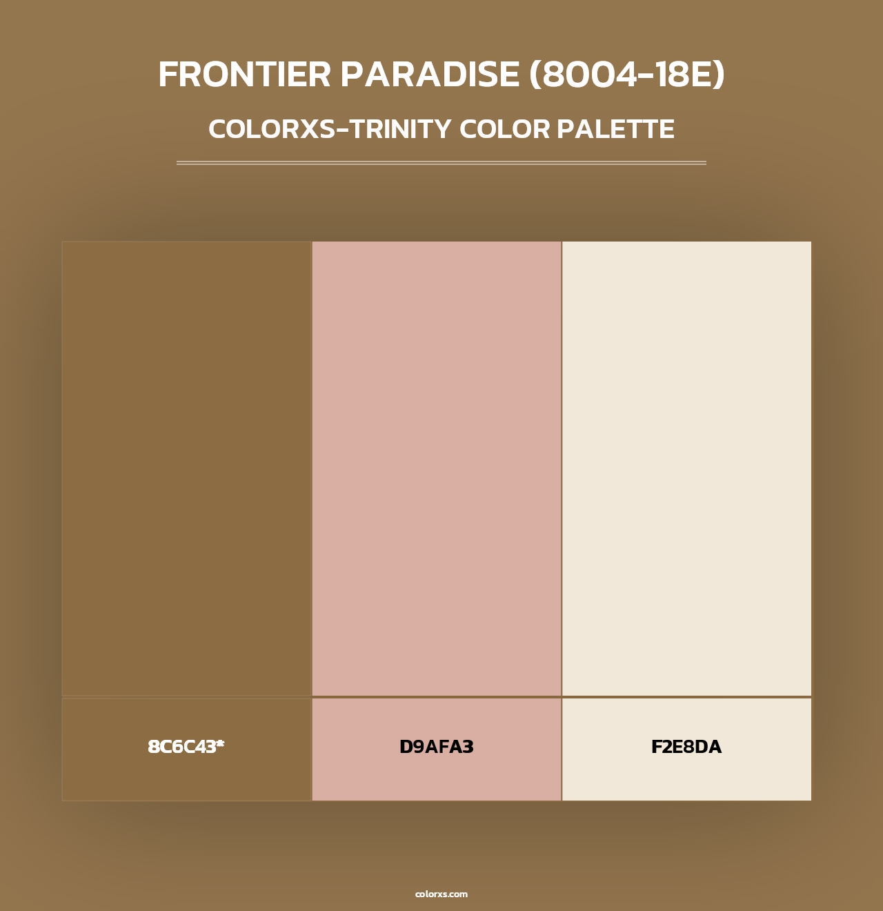 Frontier Paradise (8004-18E) - Colorxs Trinity Palette