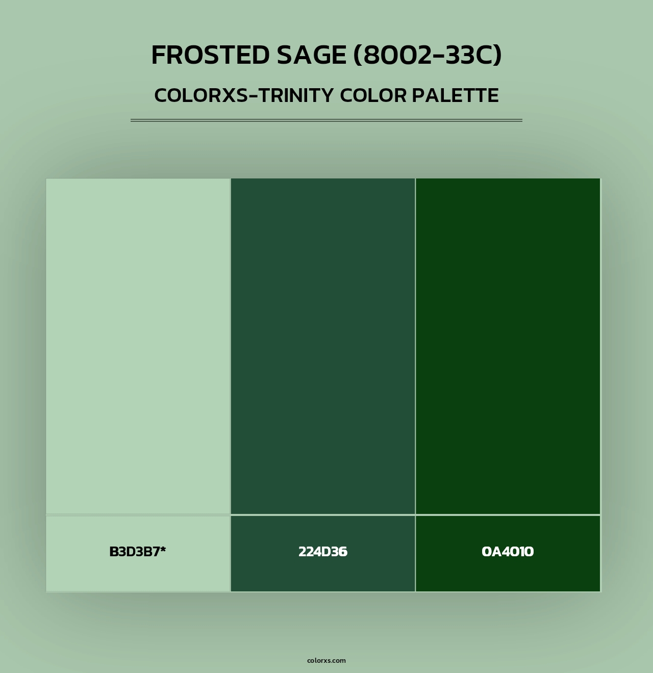 Frosted Sage (8002-33C) - Colorxs Trinity Palette