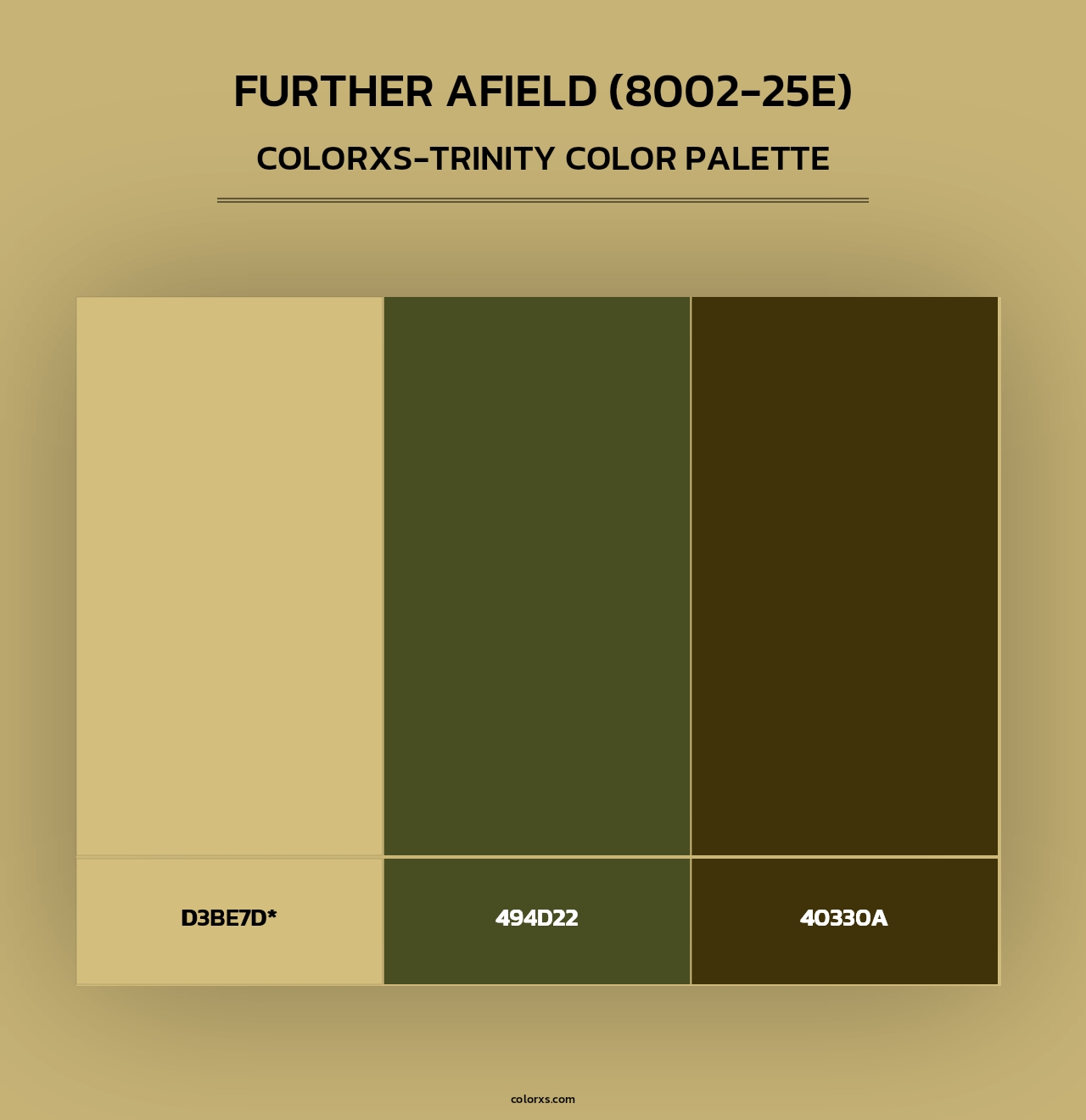 Further Afield (8002-25E) - Colorxs Trinity Palette