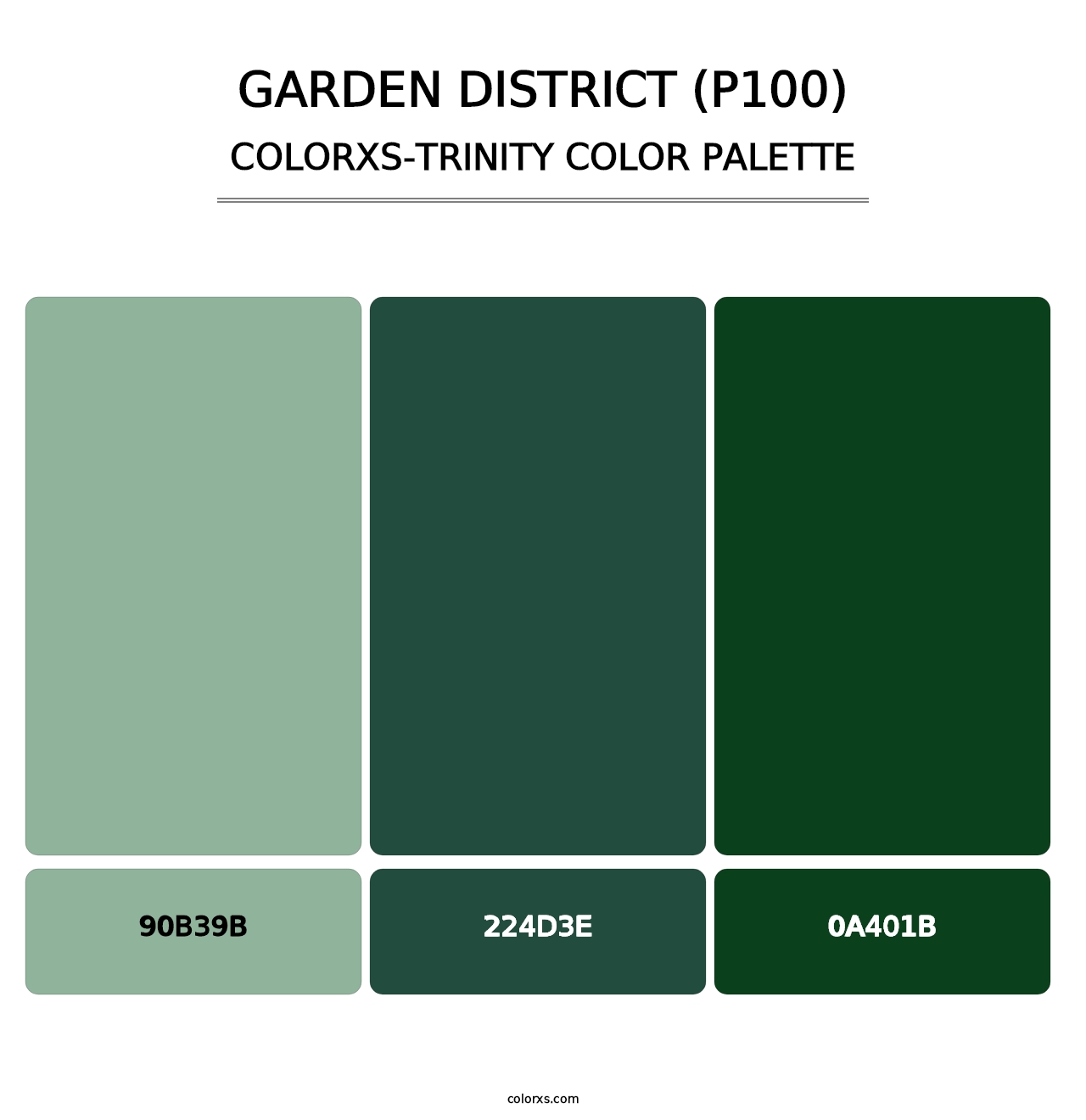 Garden District (P100) - Colorxs Trinity Palette