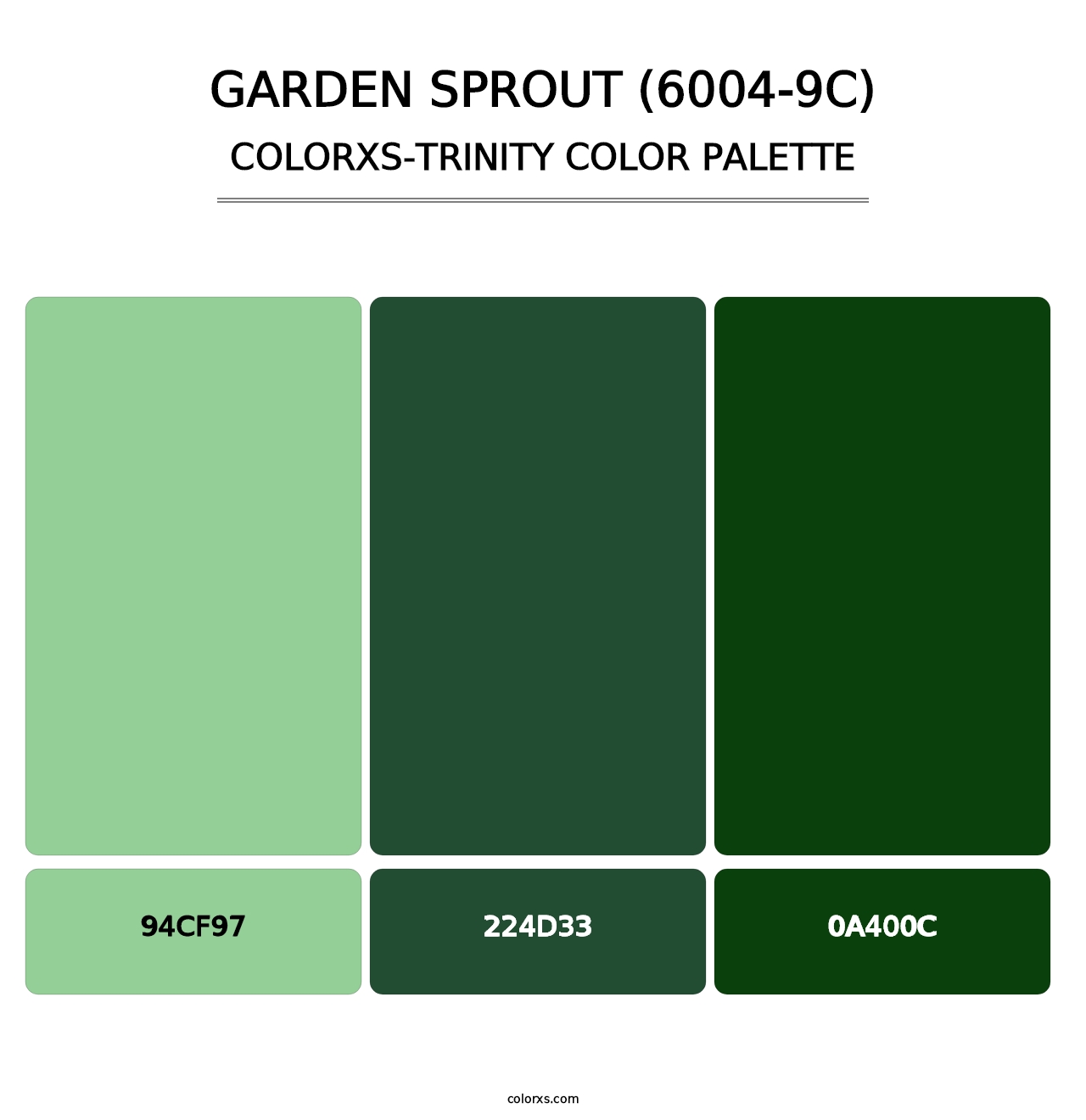 Garden Sprout (6004-9C) - Colorxs Trinity Palette
