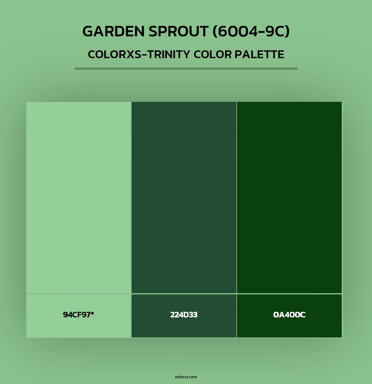 Garden Sprout (6004-9C) - Colorxs Trinity Palette