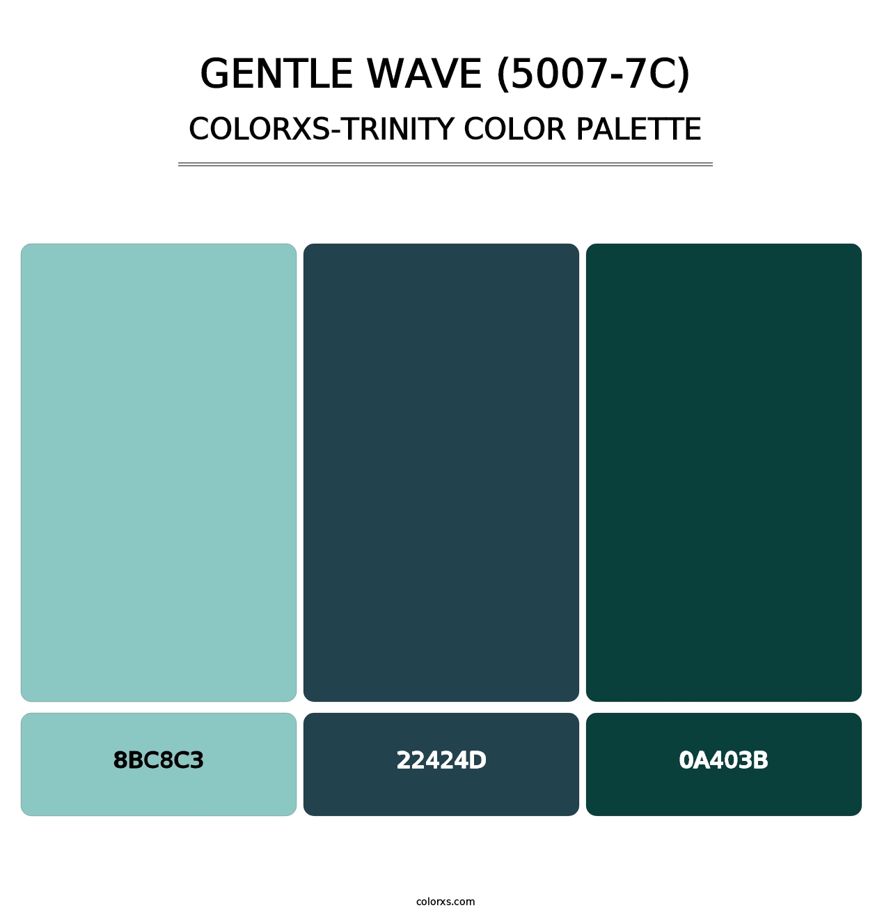 Gentle Wave (5007-7C) - Colorxs Trinity Palette