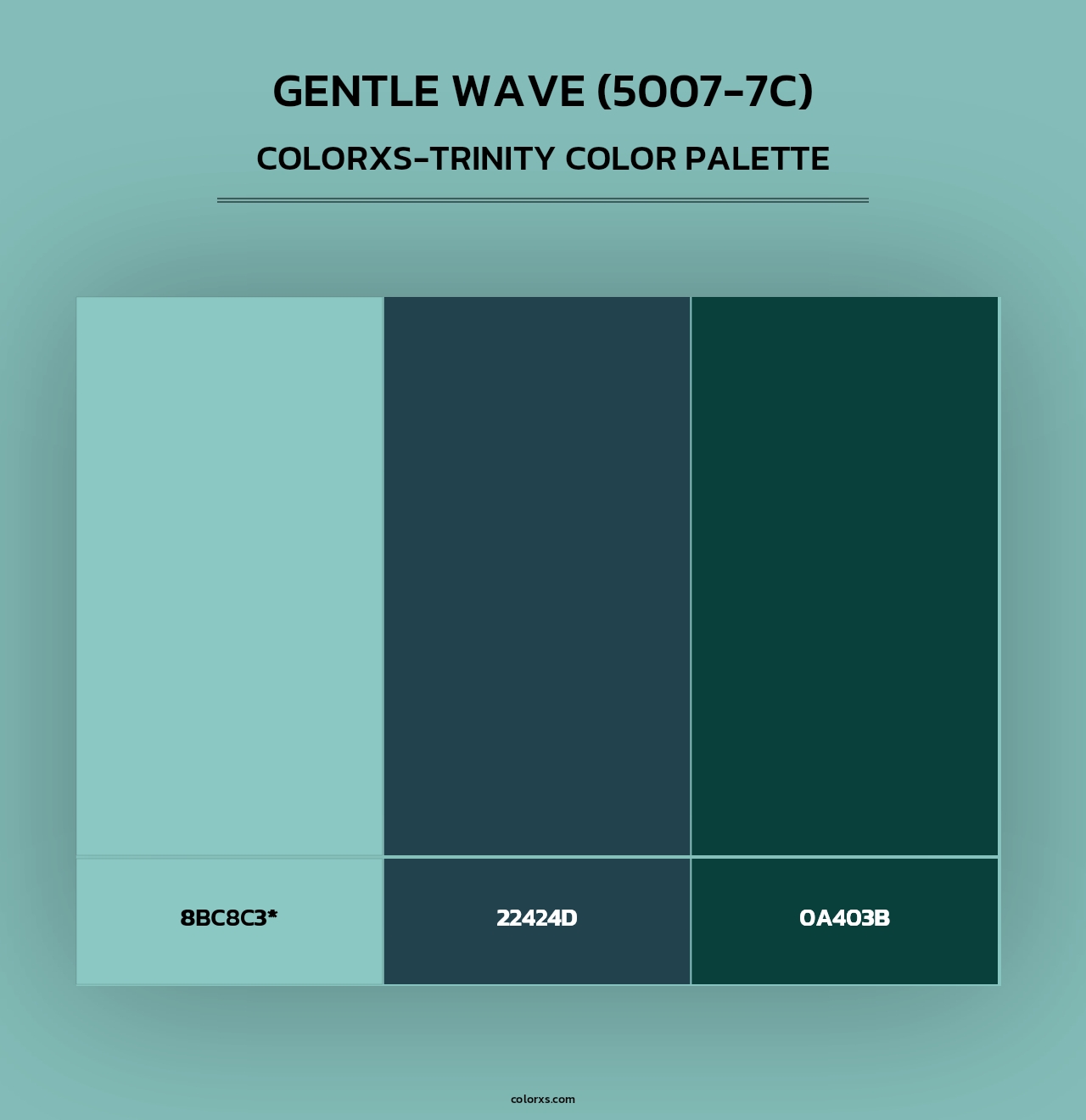 Gentle Wave (5007-7C) - Colorxs Trinity Palette