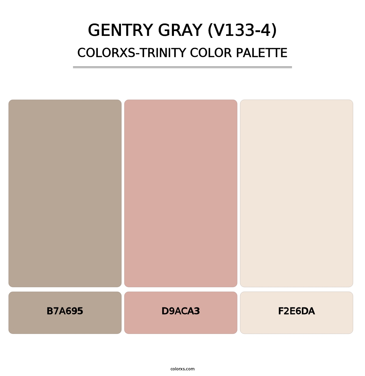 Gentry Gray (V133-4) - Colorxs Trinity Palette