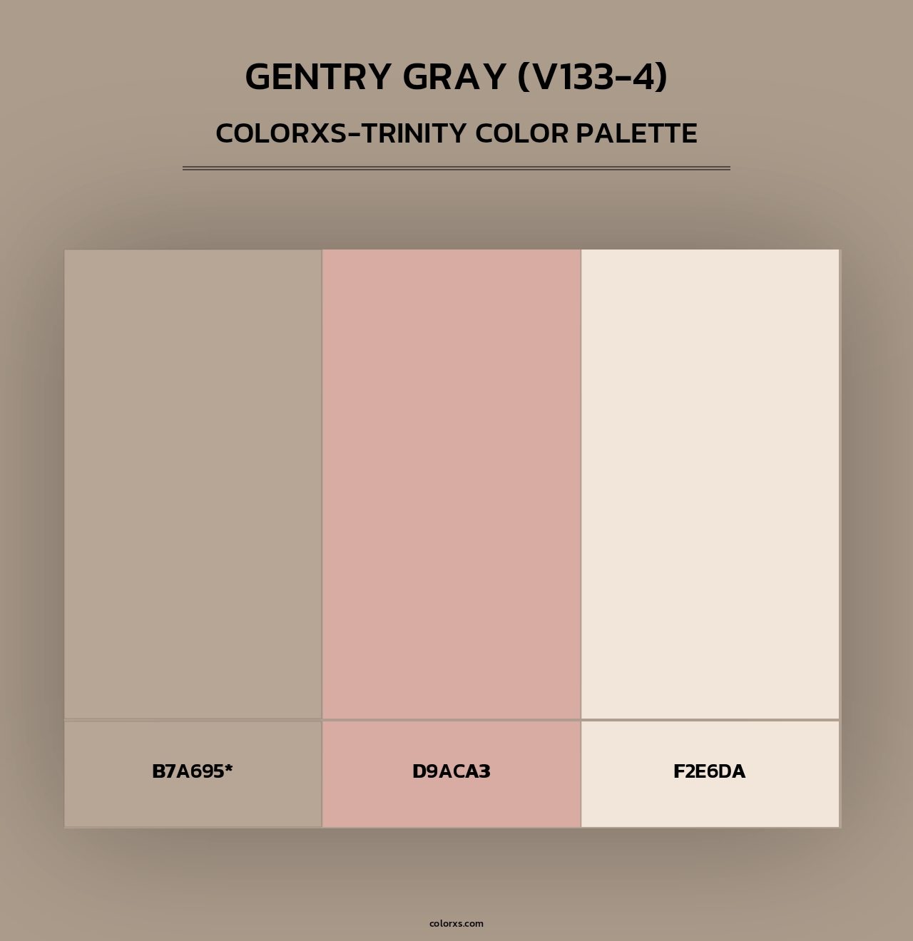 Gentry Gray (V133-4) - Colorxs Trinity Palette
