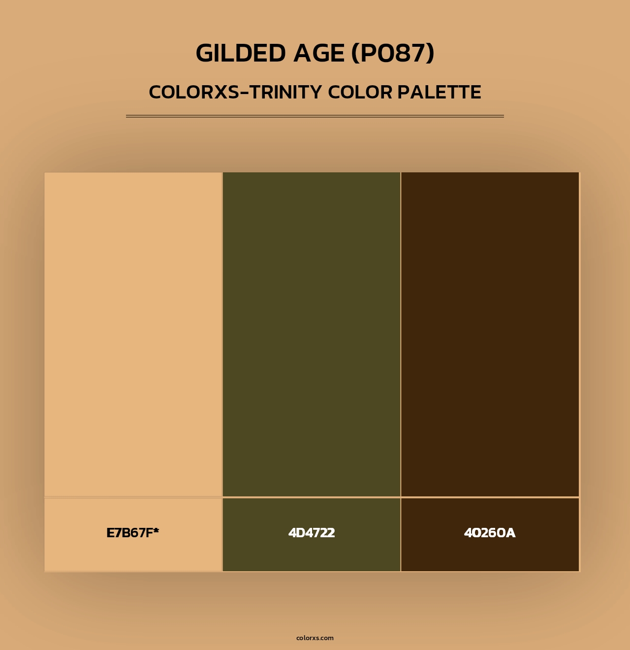 Gilded Age (P087) - Colorxs Trinity Palette