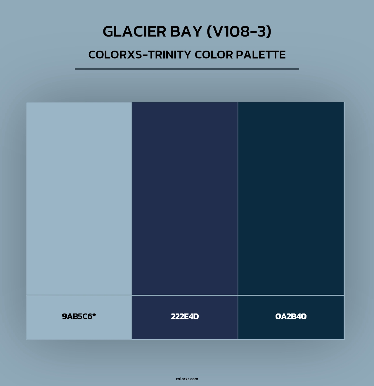 Glacier Bay (V108-3) - Colorxs Trinity Palette