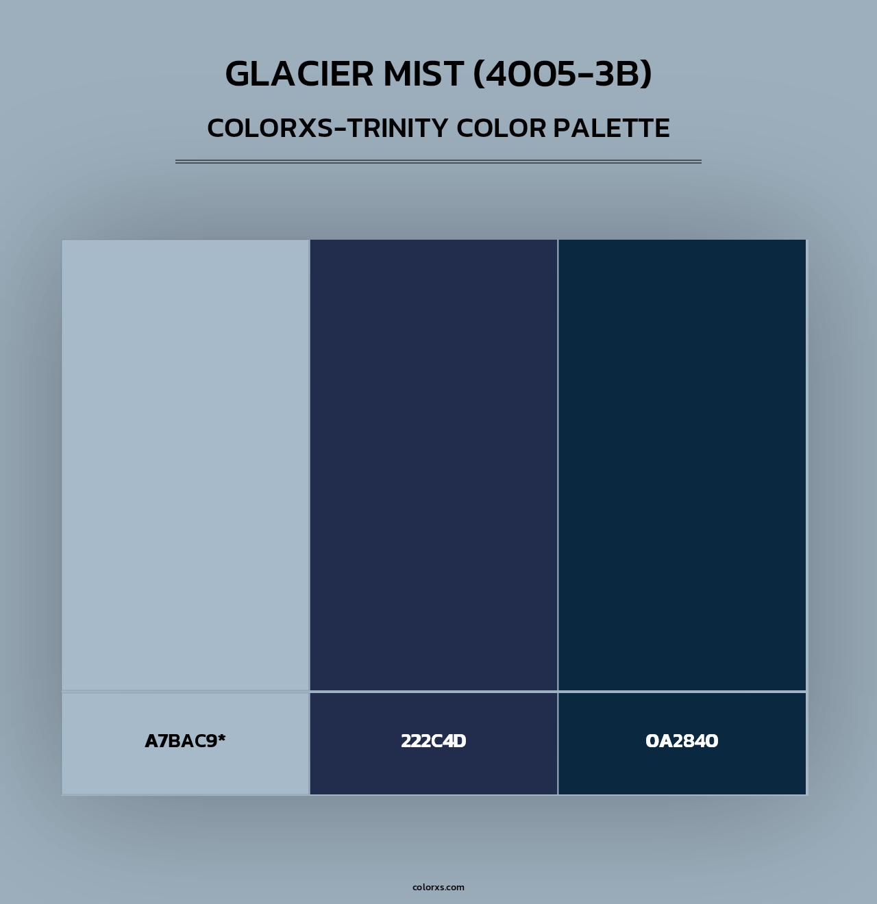 Glacier Mist (4005-3B) - Colorxs Trinity Palette
