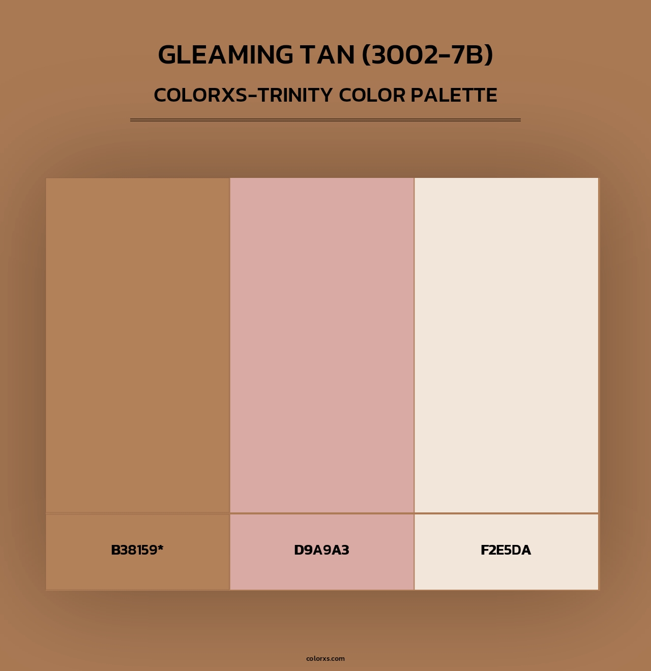 Gleaming Tan (3002-7B) - Colorxs Trinity Palette