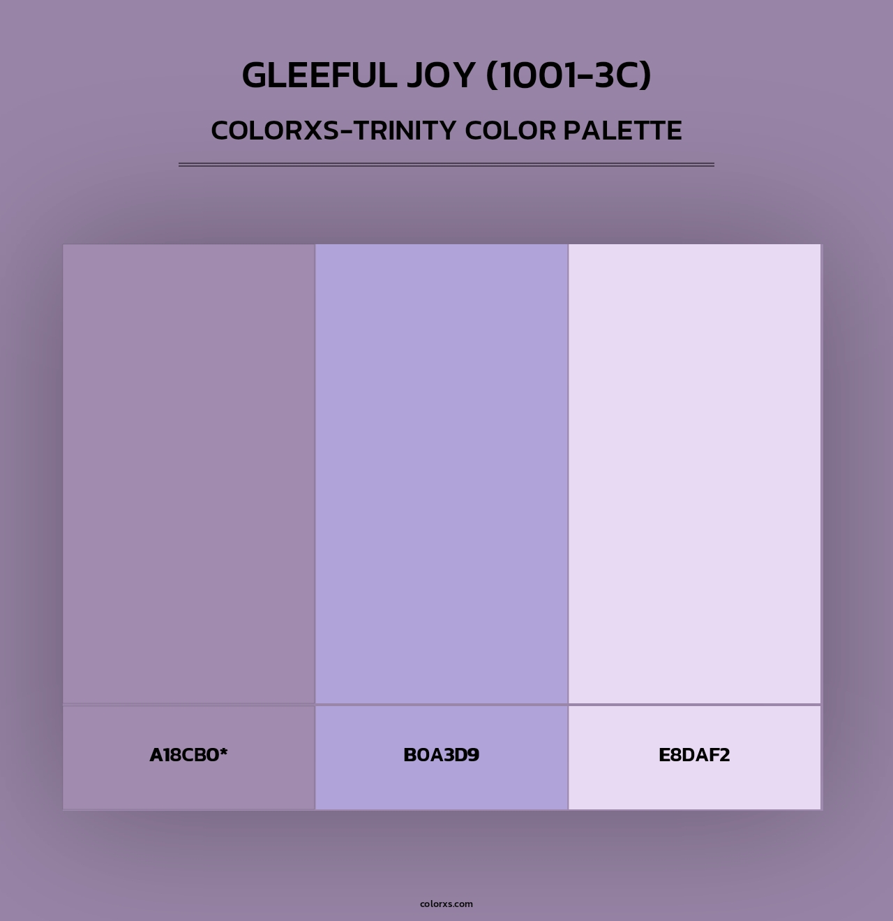 Gleeful Joy (1001-3C) - Colorxs Trinity Palette