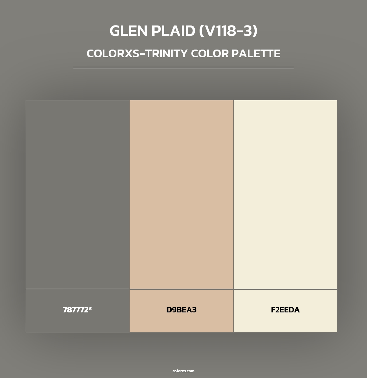 Glen Plaid (V118-3) - Colorxs Trinity Palette
