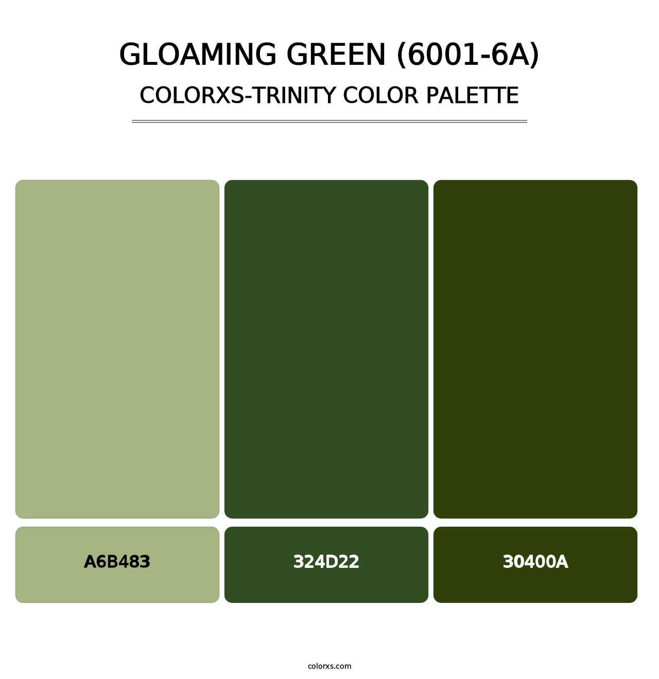 Gloaming Green (6001-6A) - Colorxs Trinity Palette