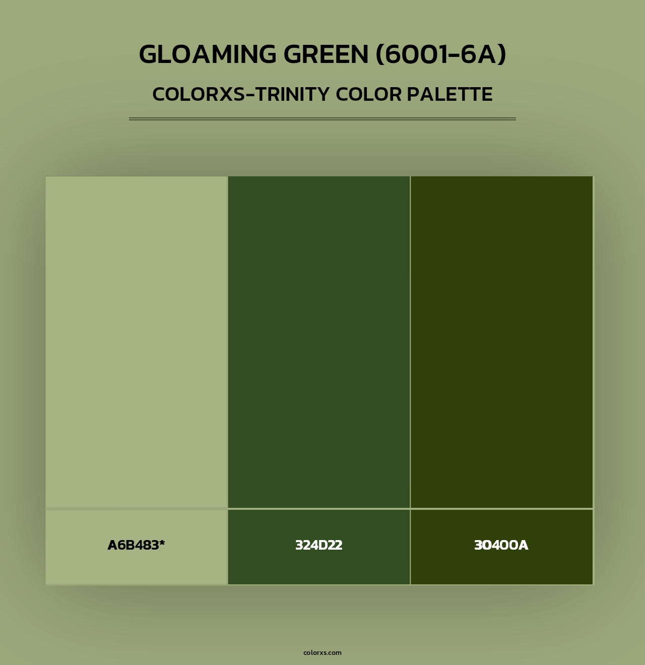 Gloaming Green (6001-6A) - Colorxs Trinity Palette