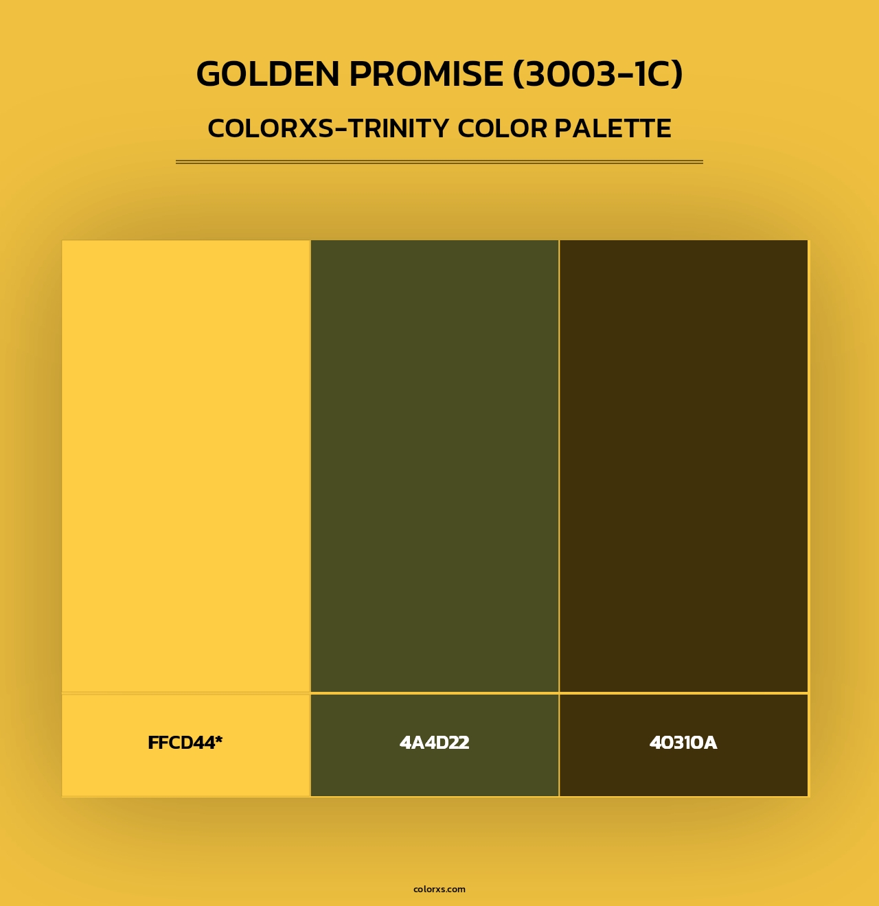 Golden Promise (3003-1C) - Colorxs Trinity Palette
