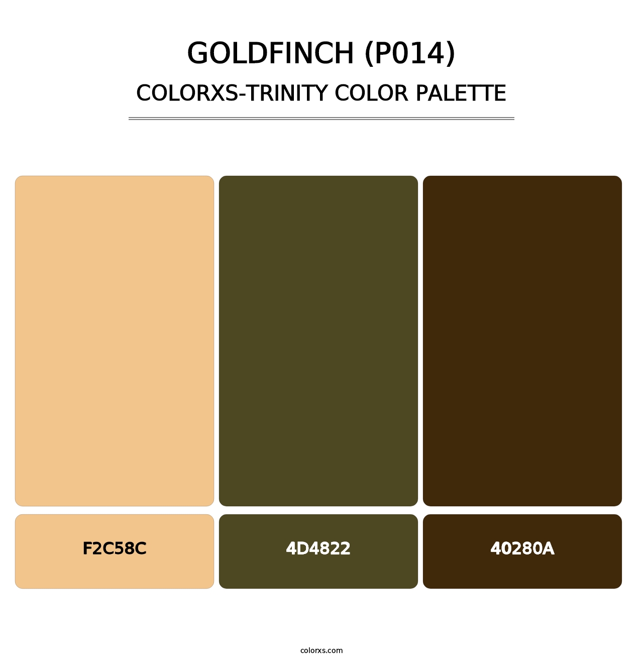 Goldfinch (P014) - Colorxs Trinity Palette