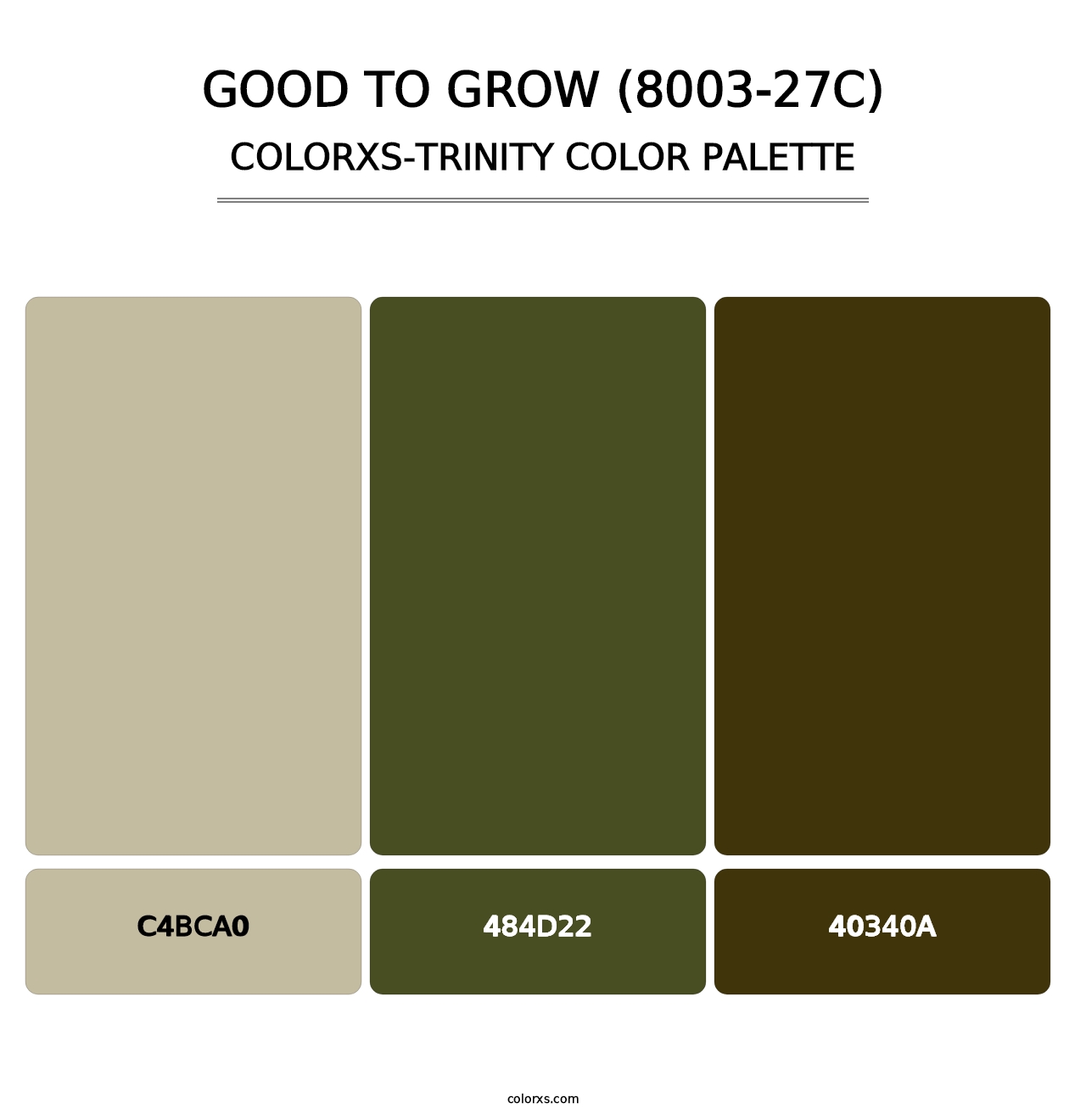 Good to Grow (8003-27C) - Colorxs Trinity Palette