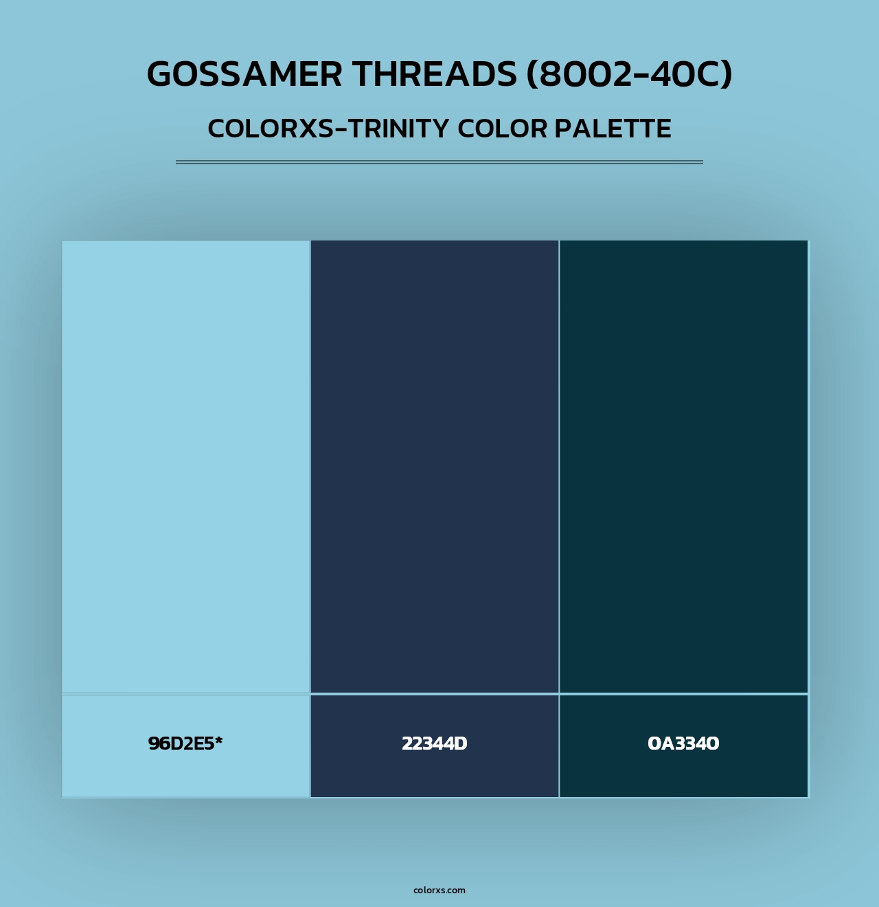 Gossamer Threads (8002-40C) - Colorxs Trinity Palette