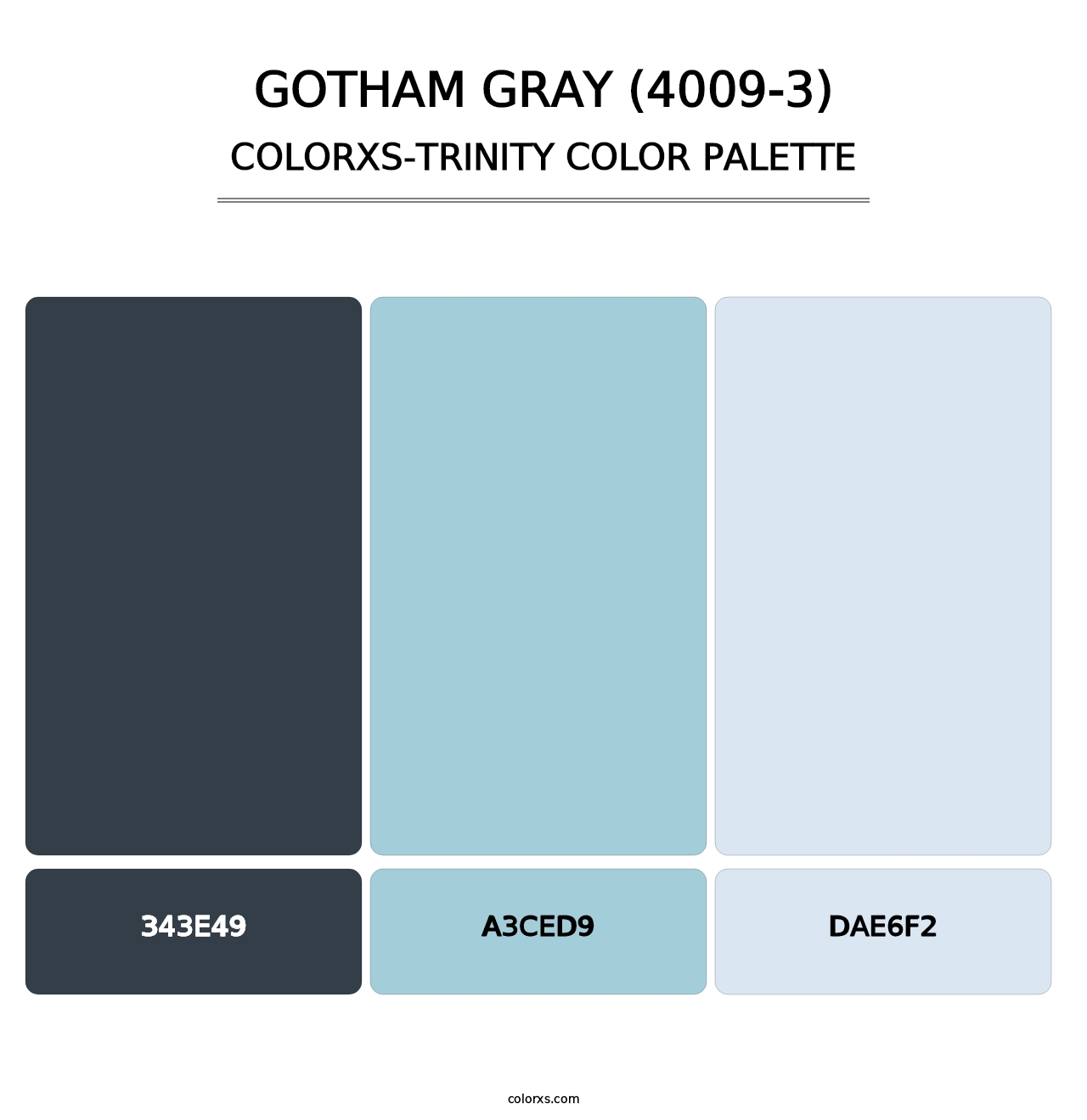 Gotham Gray (4009-3) - Colorxs Trinity Palette