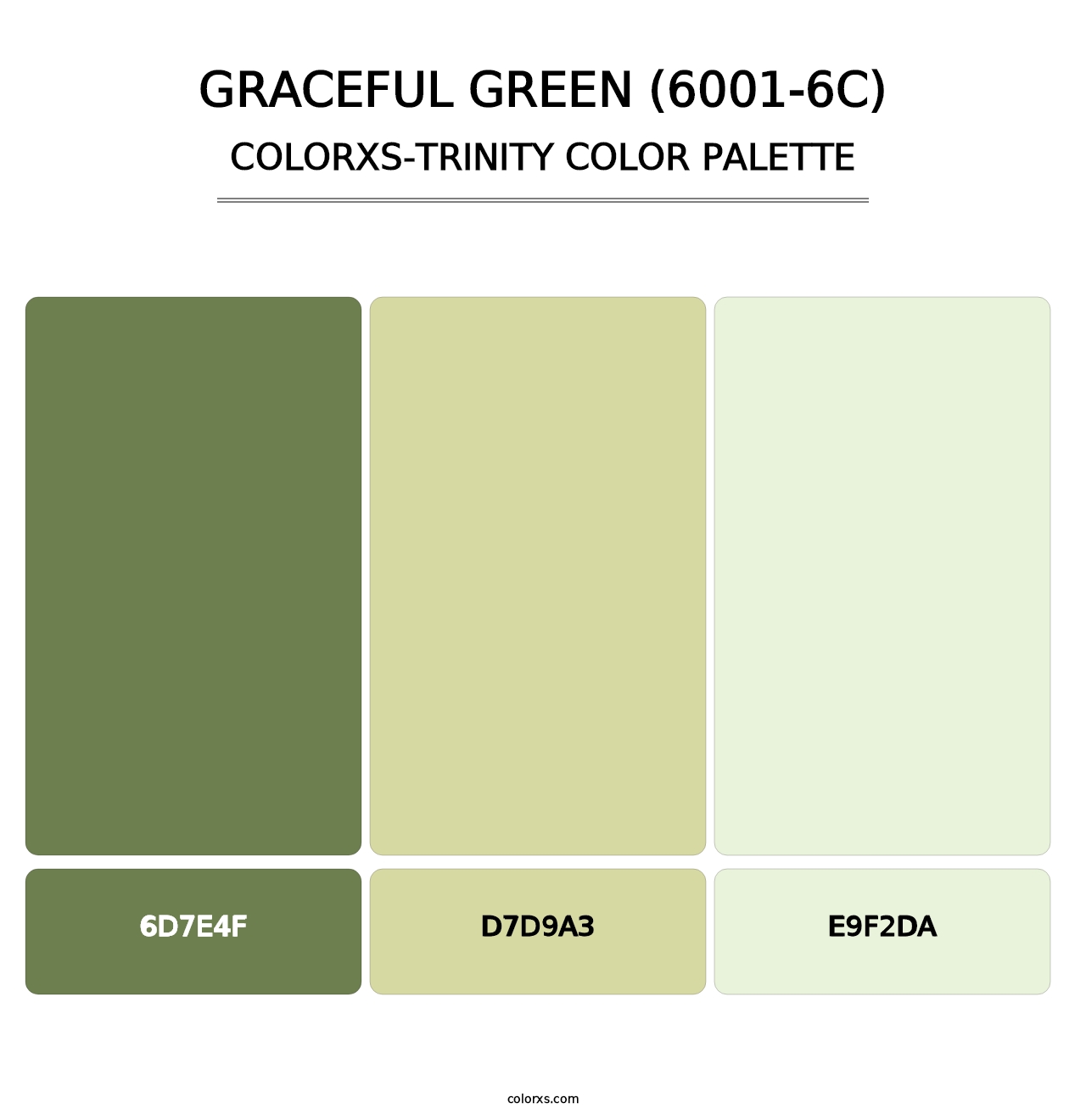 Graceful Green (6001-6C) - Colorxs Trinity Palette