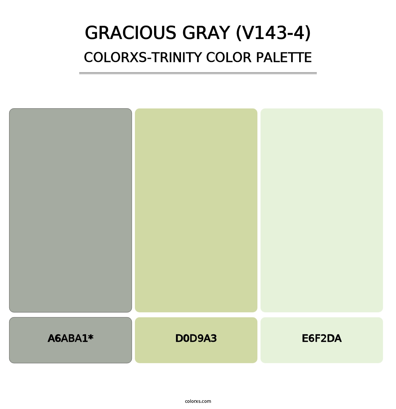Gracious Gray (V143-4) - Colorxs Trinity Palette