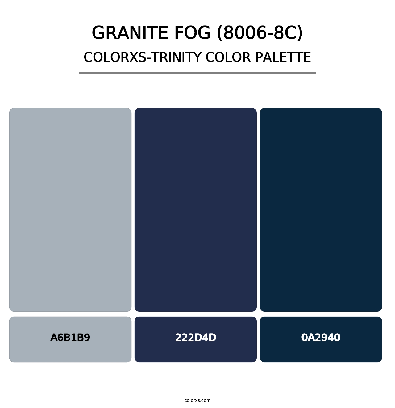 Granite Fog (8006-8C) - Colorxs Trinity Palette