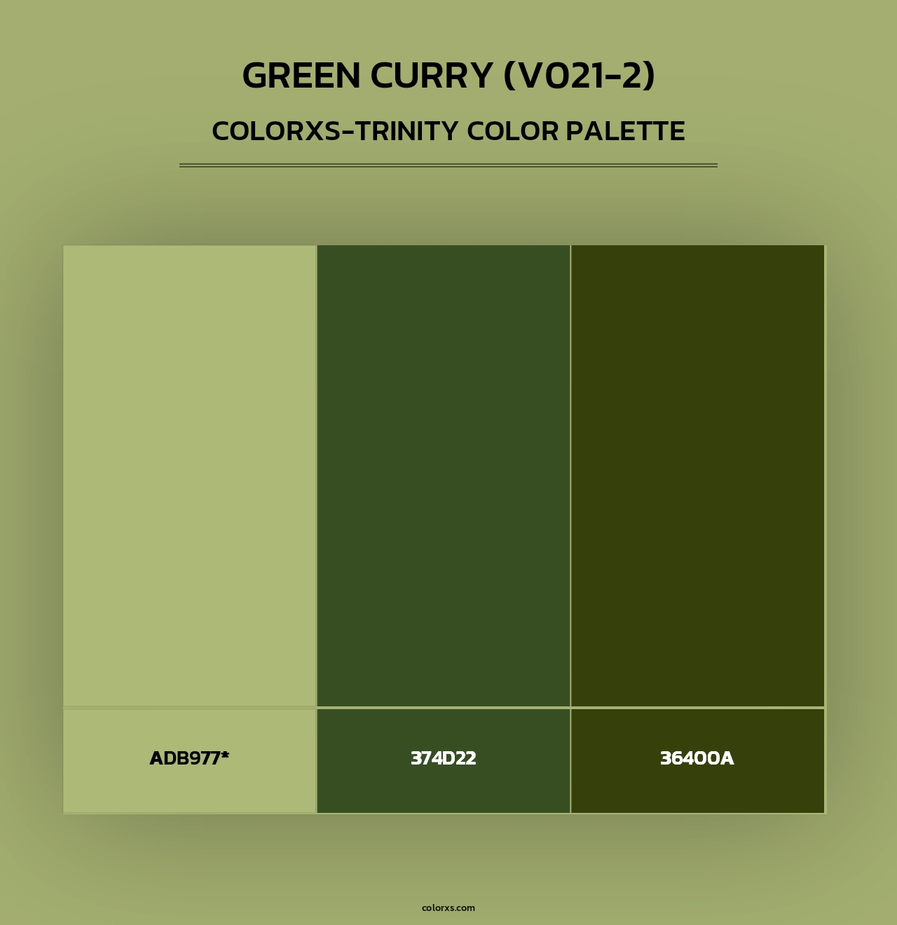 Green Curry (V021-2) - Colorxs Trinity Palette