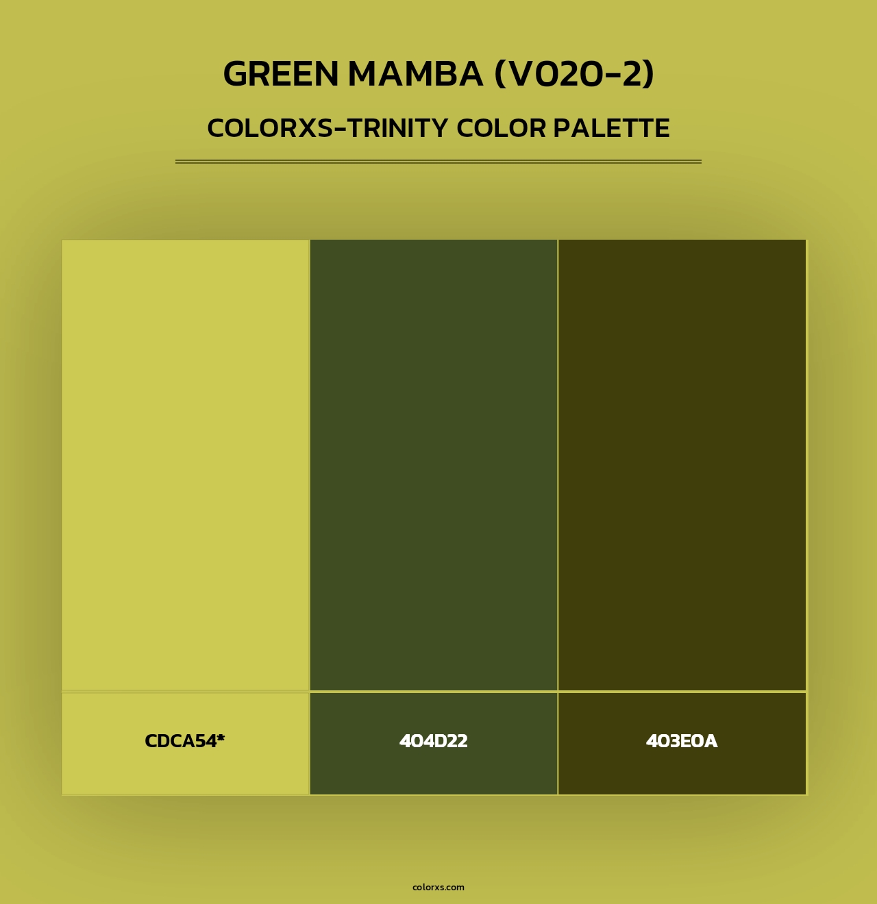 Green Mamba (V020-2) - Colorxs Trinity Palette