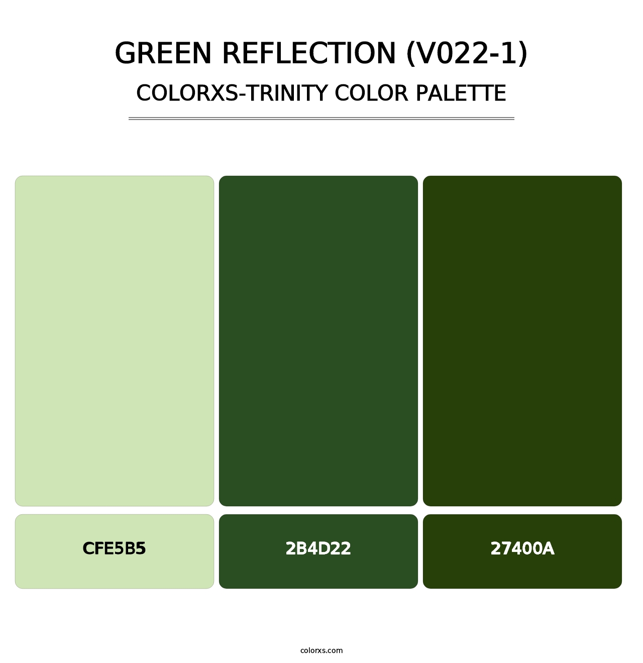 Green Reflection (V022-1) - Colorxs Trinity Palette