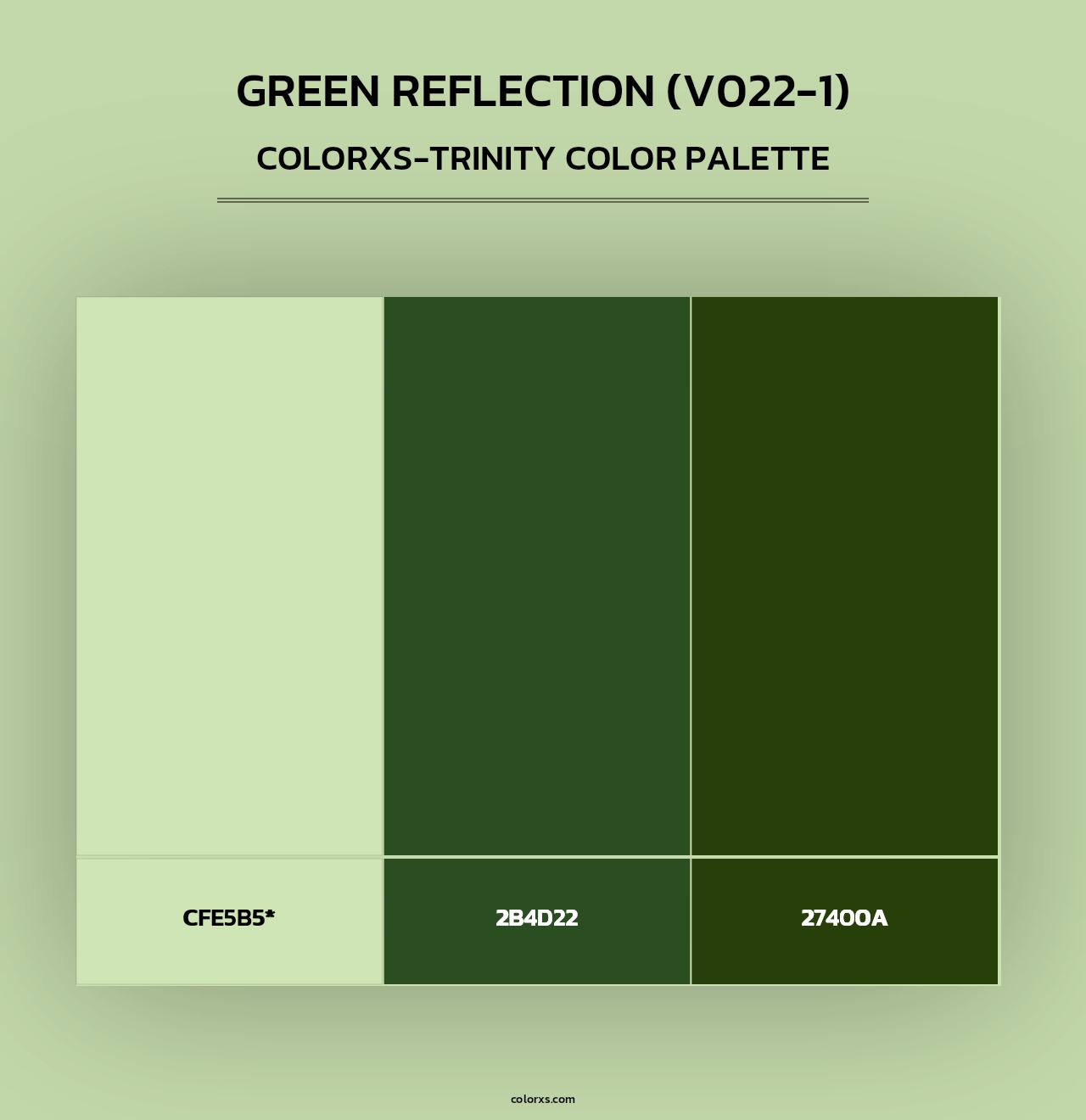 Green Reflection (V022-1) - Colorxs Trinity Palette