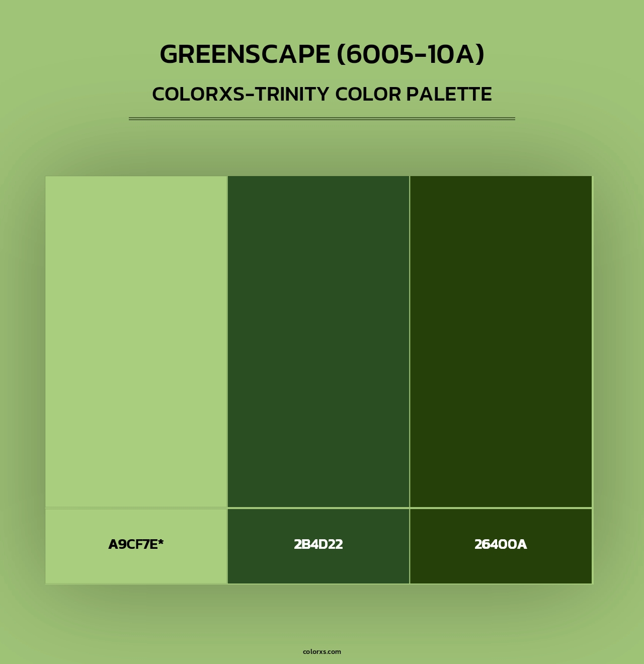 Greenscape (6005-10A) - Colorxs Trinity Palette