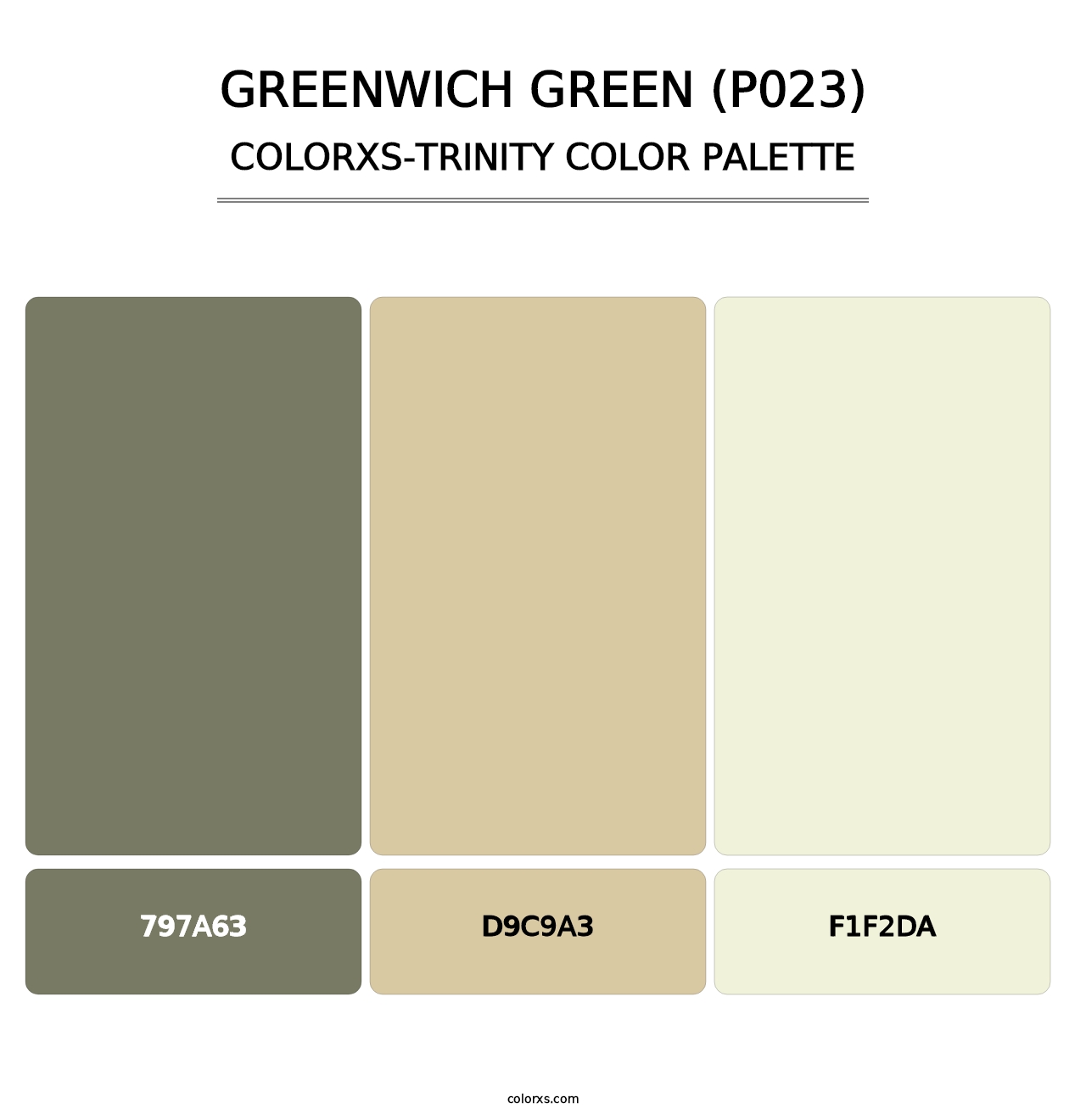 Greenwich Green (P023) - Colorxs Trinity Palette