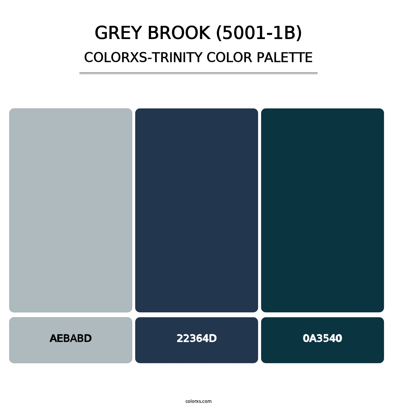 Grey Brook (5001-1B) - Colorxs Trinity Palette