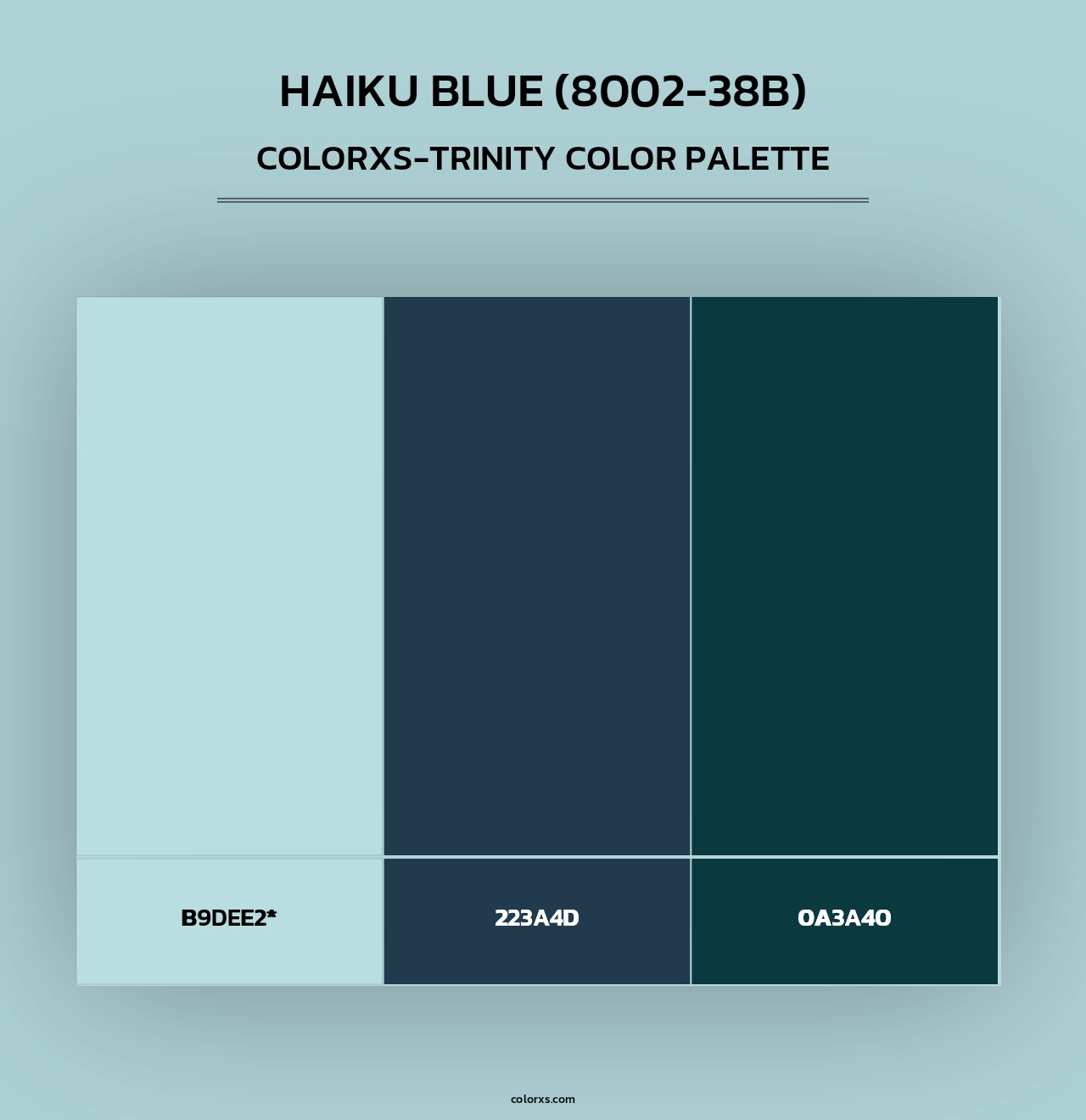 Haiku Blue (8002-38B) - Colorxs Trinity Palette