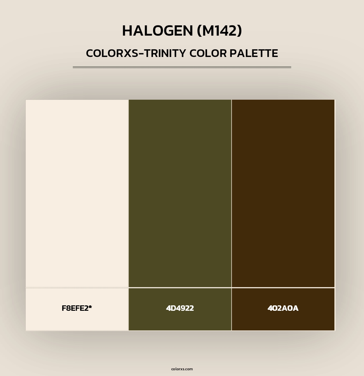 Halogen (M142) - Colorxs Trinity Palette