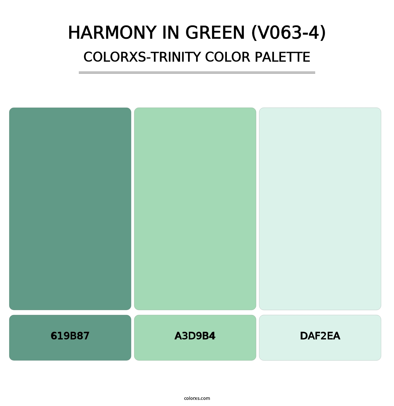 Harmony in Green (V063-4) - Colorxs Trinity Palette