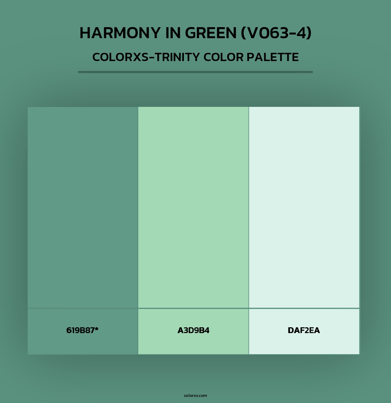 Harmony in Green (V063-4) - Colorxs Trinity Palette