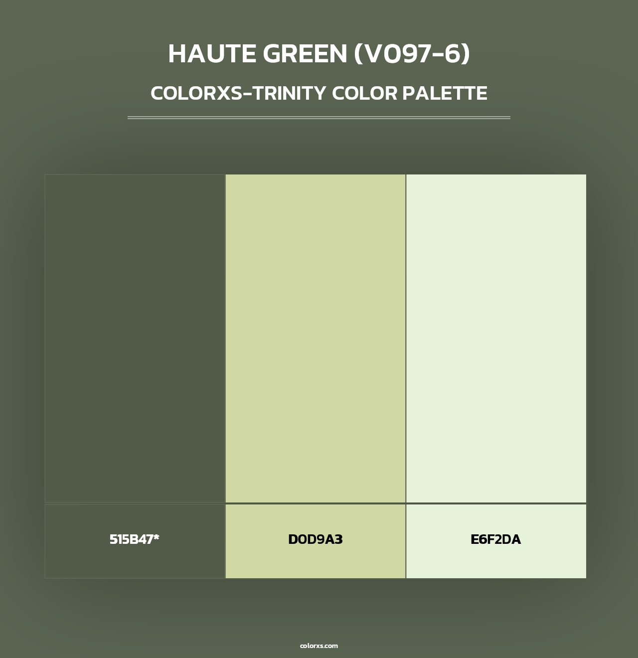 Haute Green (V097-6) - Colorxs Trinity Palette