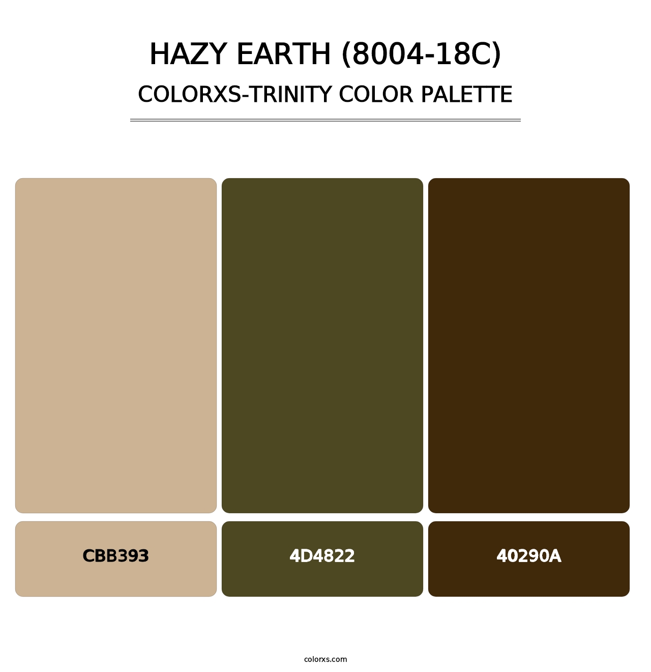 Hazy Earth (8004-18C) - Colorxs Trinity Palette