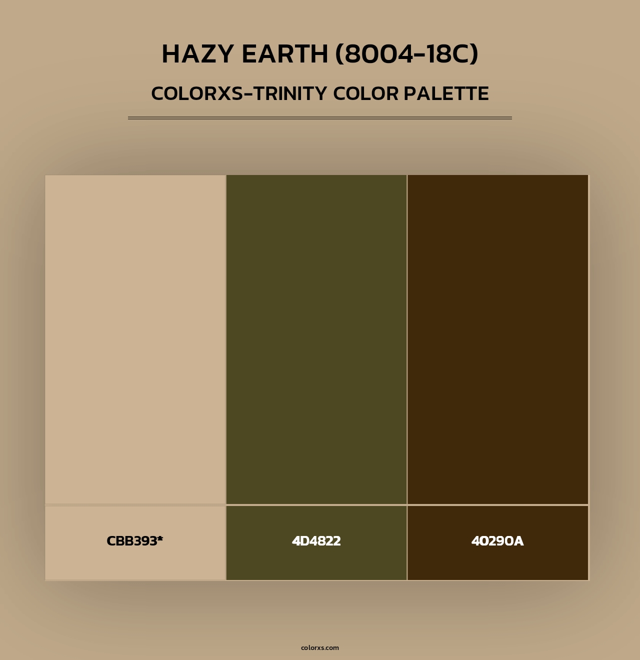 Hazy Earth (8004-18C) - Colorxs Trinity Palette