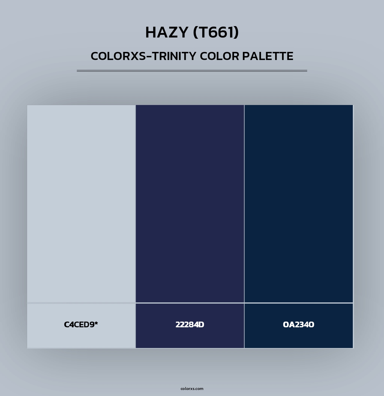 Hazy (T661) - Colorxs Trinity Palette