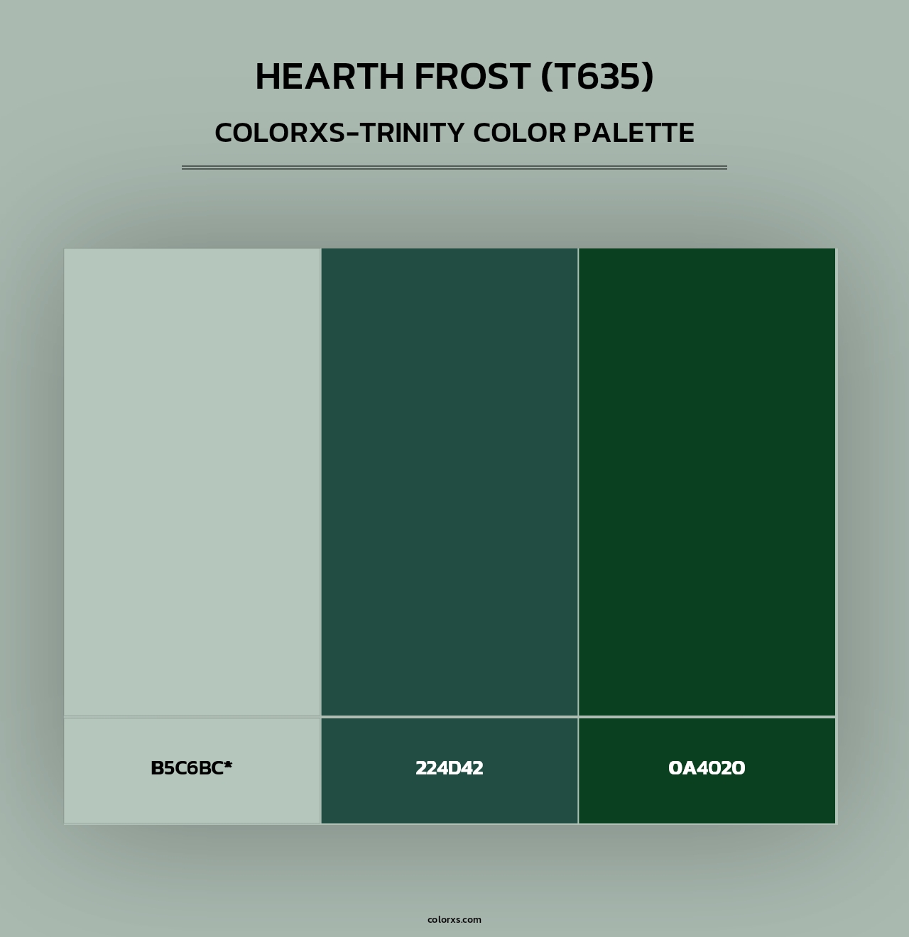 Hearth Frost (T635) - Colorxs Trinity Palette