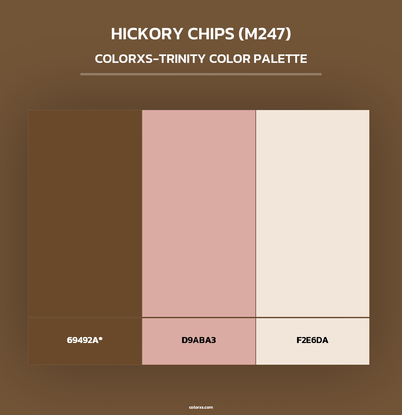 Hickory Chips (M247) - Colorxs Trinity Palette