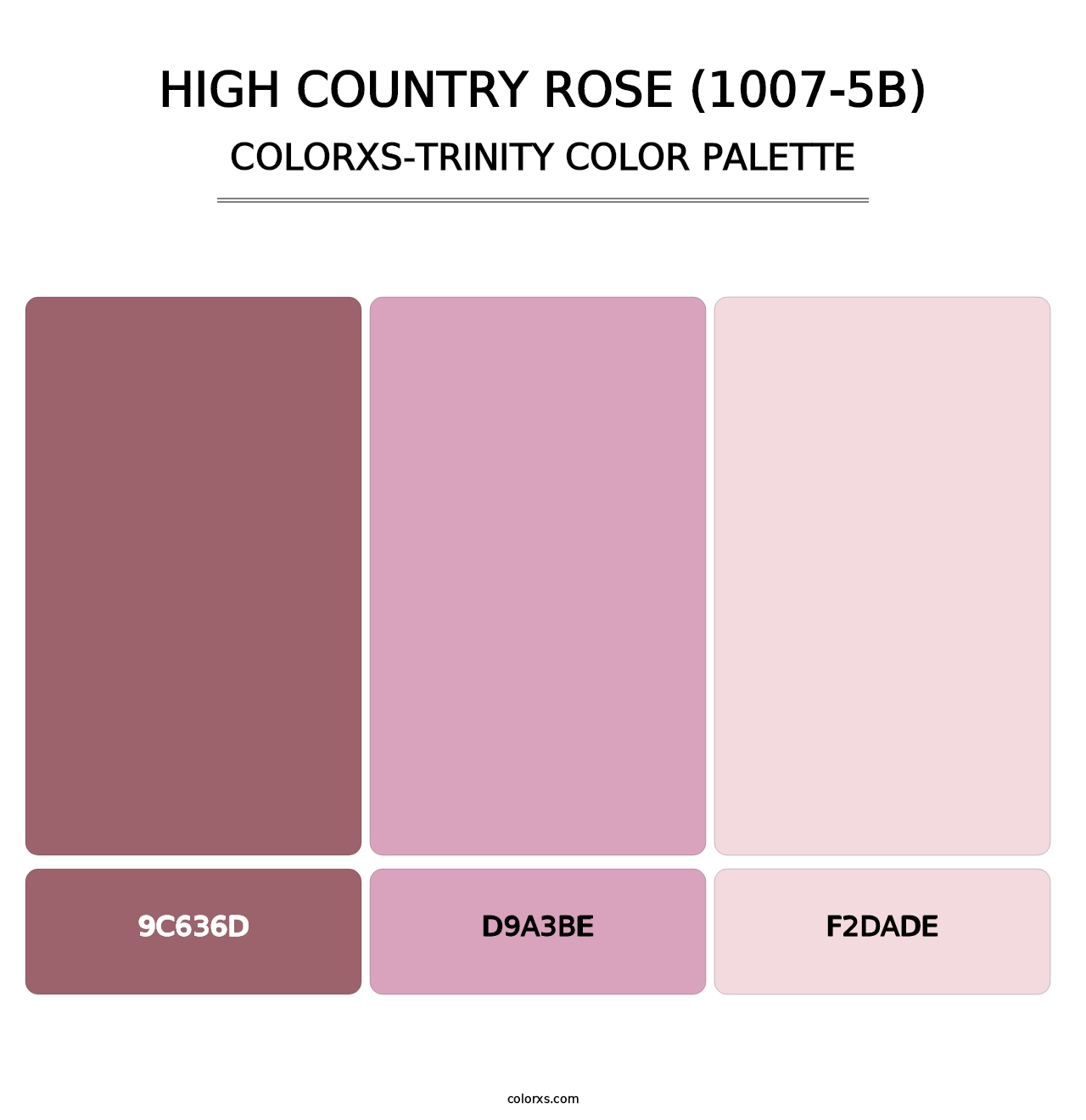 High Country Rose (1007-5B) - Colorxs Trinity Palette