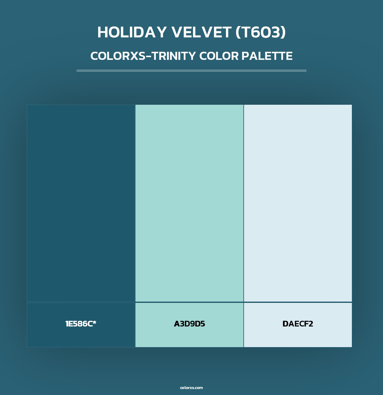 Holiday Velvet (T603) - Colorxs Trinity Palette