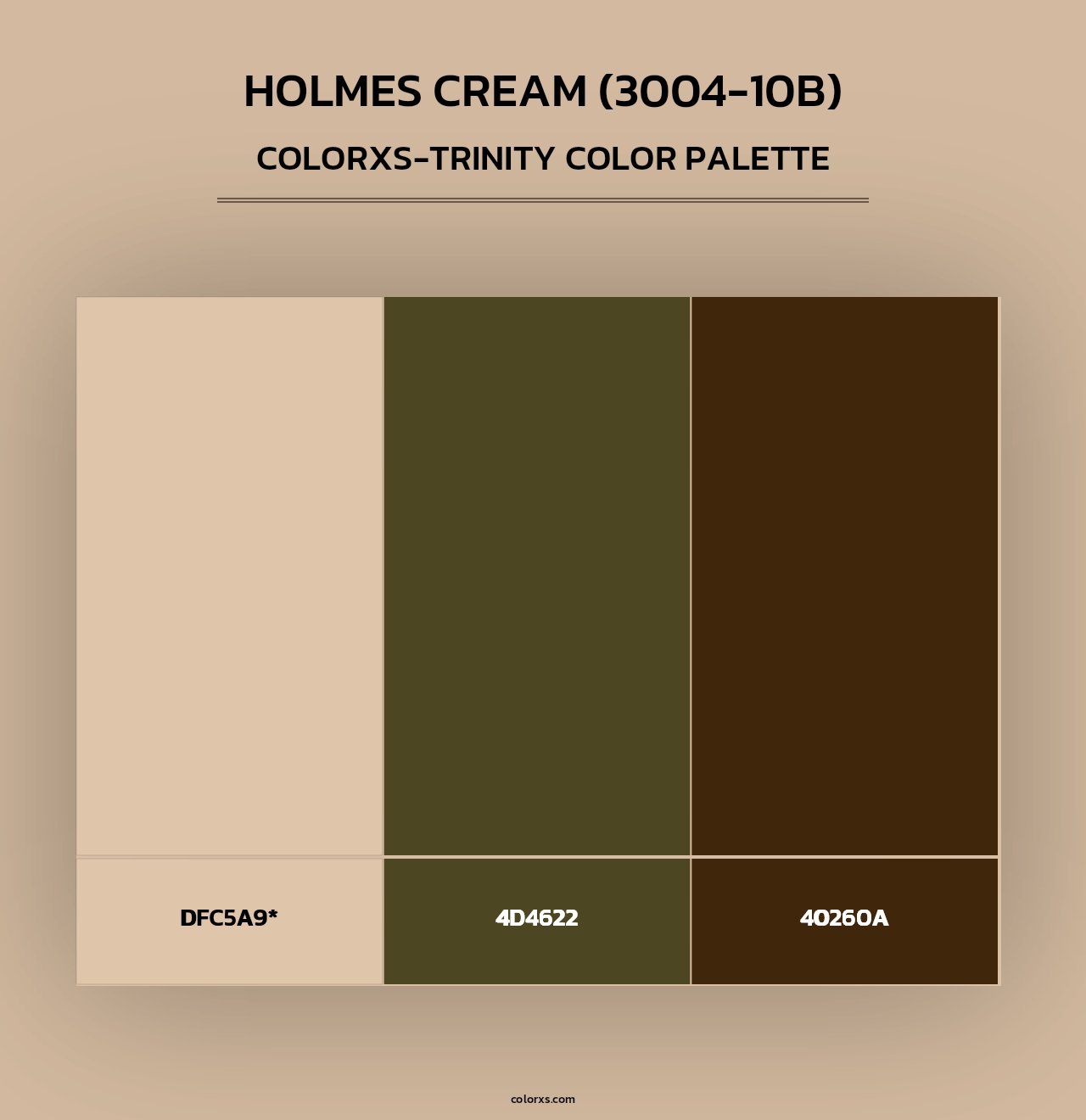 Holmes Cream (3004-10B) - Colorxs Trinity Palette