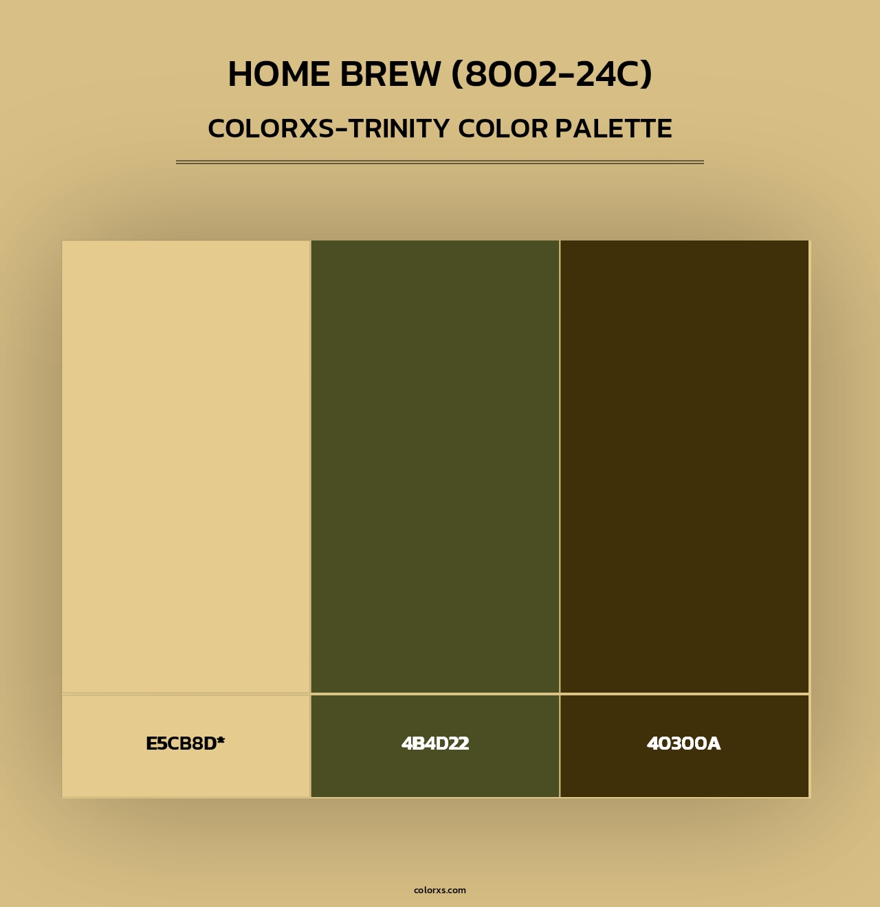 Home Brew (8002-24C) - Colorxs Trinity Palette